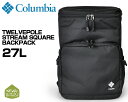 Columbia TWELVEPOLE STREAM SQUARE BACKPACK 27L BLACK pu8736-010 コロンビア トゥエルブポール ストリーム スクエア バックパック 600D OX ブラック リュック スクエア(4)