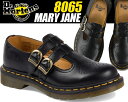 Dr.Martens 8065 MARY JANE SMOOTH BLACK 12916001ドクターマーチン レディース ダブルストラップシューズ メリージェーン レディース レザー シューズ マニッシュ カジュアル シューズ