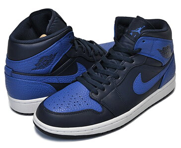 NIKE AIR JORDAN 1 MID obsidian/game royal 【ナイキ エアジョーダン 1 ミッド スニーカー AJ MID メンズ ロイヤル ネイビー】