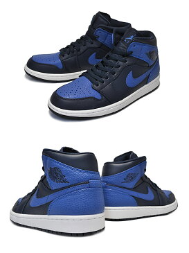 NIKE AIR JORDAN 1 MID obsidian/game royal 【ナイキ エアジョーダン 1 ミッド スニーカー AJ MID メンズ ロイヤル ネイビー】