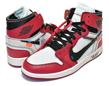 NIKE THE 10 : AIR JORDAN 1 white/black/varsity red【ナイキ ヴァージル・アブロー エアジョーダン 1 OFF-WHITE VIRGIL ABLOH × NIKE 