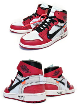 NIKE THE 10 : AIR JORDAN 1 white/black/varsity red【ナイキ ヴァージル・アブロー エアジョーダン 1 OFF-WHITE VIRGIL ABLOH × NIKE 