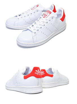 adidas STAN SMITH ftwht/ftwht-red 【アディダス スタンスミス レディース スニーカー ウィメンズ ホワイト レッド】