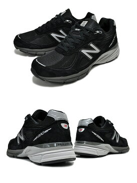 NEW BALANCE M990BK4 MADE IN U.S.A. ニューバランス スニーカー BLACK ワイズ D メンズ 靴 990 V4 ランニングシューズ 厚底