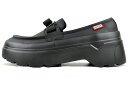 HUNTER W REF EXPLORER FLAT FORM METAL BOW LOAFER BLACK wff3104lea-blk ハンター ウィメンズ...