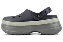 crocs CLASSIC STACKED CLOG BLACK 211355-001 クロックス クラシック スタックド クロッグ ブラック