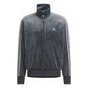 adidas FIREBIRD VELOUR TRACK TOP DKGREY kd9374 アディダス ファイヤーバード ベロア トラックトップ グレー