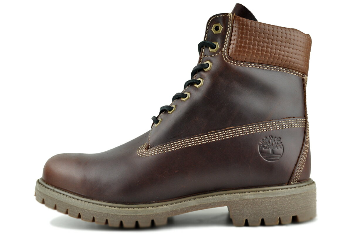 Timberland PREMIUM 6INCH LACE WATERPROOF BOOT MEDIUM BROWN FULL GRAIN W BLK a2p6w-eiu ティンバーランド プレミアム 6インチ レース WP ブーツ ミディアムブラウン フルグレイン ブラック