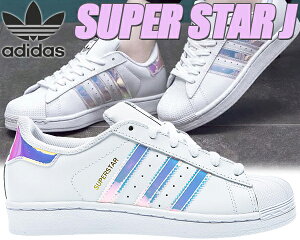 adidas SUPER STAR J FTWWHT/FTWWHT/METSIL 【アディダス スーパースター レディース ウィメンズ スニーカー ホワイト キッズ ジュニアサイズ】