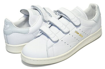 ADIDAS STAN SMITH CF ftwwht/ftwwht/blutin 【アディダス スタンスミス スニーカー メンズ レディース ベルクロ ホワイト グレー】