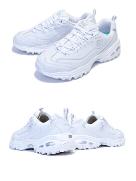 【スケッチャーズ ディーライト フレッシュ スタート】SKECHERS D LITES FRESH START WHITE/SILVER レディース 厚底 スニーカー MEMORY FOAM 11931 wsl ダッドシューズ DAD SHOES