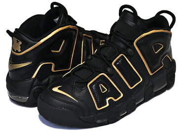 NIKE AIR MORE UPTEMPO 96 FRANCE QS black/metallic gold 【ナイキ エア モアアップテンポ QS スニーカー メンズ モアテン フランス ブラック ゴールド】