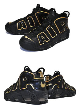 NIKE AIR MORE UPTEMPO 96 FRANCE QS black/metallic gold 【ナイキ エア モアアップテンポ QS スニーカー メンズ モアテン フランス ブラック ゴールド】