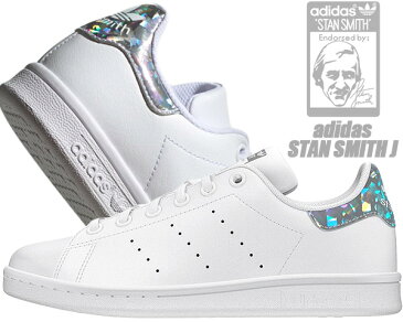 adidas STAN SMITH J ftwwht/ftwwht/cblack ee8483 アディダス スタンスミス レディース スニーカー ウィメンズ ホワイト ガールズ ホログラム