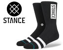 STANCE OG BLACK　m556d17ogg-blk スタンスソックス ブラック 靴下 メンズ