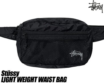 STUSSY LIGHT WEIGHT WAIST BAG BLACK 134210 ステューシー ウェストバック ライトウエイト ウエスト バック ブラック ポーチ