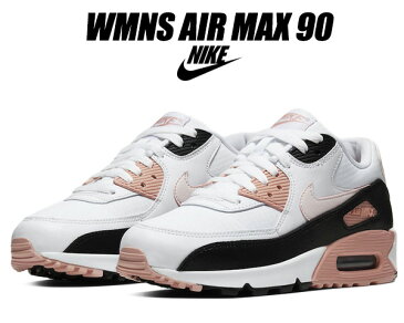 NIKE WMNS AIR MAX 90 white/light soft pink-black 325213-143 ナイキ ウィメンズ エアマックス 90 レディース スニーカー AM90 ホワイト ピンク