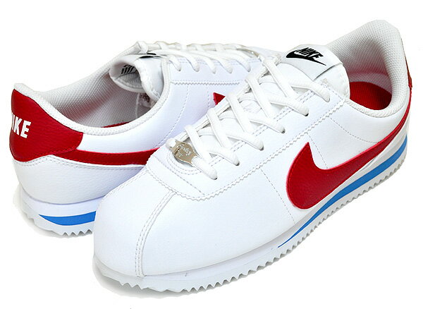 NIKE CORTEZ BASIC SL(GS) white/varsity red 904764-103 ナイキ コルテッツ ベーシック ガールズ スニーカー フォレストガンプ