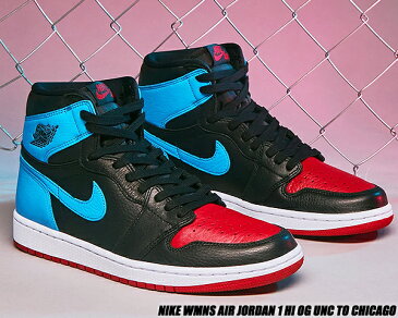 NIKE WMNS AIR JORDAN 1 HI OG UNC TO CHICAGO black/dk powder blue-gym red cd0461-046 ナイキ ウィメンズ エアジョーダン 1 ハイ OG スニーカー レディース BULLS UNIVERSITY OF NORTH CAROLINA