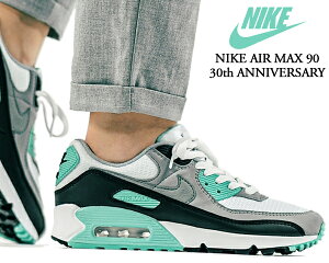 NIKE AIR MAX 90 30th ANNIVERSARY white/particle grey-hyper turquoise cd0881-100 ナイキ エアマックス 90 30周年 スニーカー メンズ AM90 ターコイズ