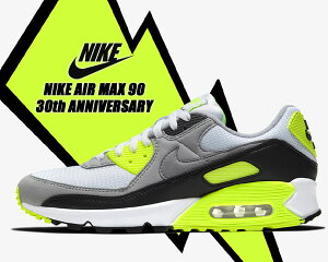 NIKE AIR MAX 90 30th ANNIVERSARY white/particle-volt-black cd0881-103 ナイキ エアマックス 90 30周年 スニーカー メンズ AM90 ボルト OG