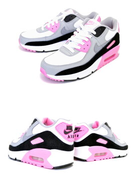 NIKE AIR MAX 90 LTR (GS) white/particle grey cd6864-104 ナイキ エアマックス 90 レザー ガールズ ピンク レディース スニーカー キッズ AM90 30th ANNIVERSARY 30周年