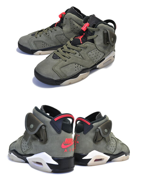 NIKE AIR JORDAN 6 RETRO SP (GS) TRAVIS SCOTT medium olive/infrared-black cn1085-200 ナイキ エアジョーダン 6 スペシャル トラビス・スコット レディース Cactus Jack カクタス ジャック ガールズ