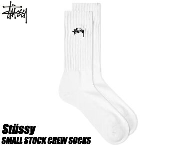 STUSSY SMALL STOCK CREW SOCKS WHITE 138637 ステューシー ソックス ホワイト 靴下