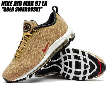 NIKE WMNS AIR MAX 97 LXX SWAROVSKI metallic gold/varsity red 927508-700 ナイキ ウィメンズ エアマックス 97 LXX スワロフスキー ゴールド スニーカー