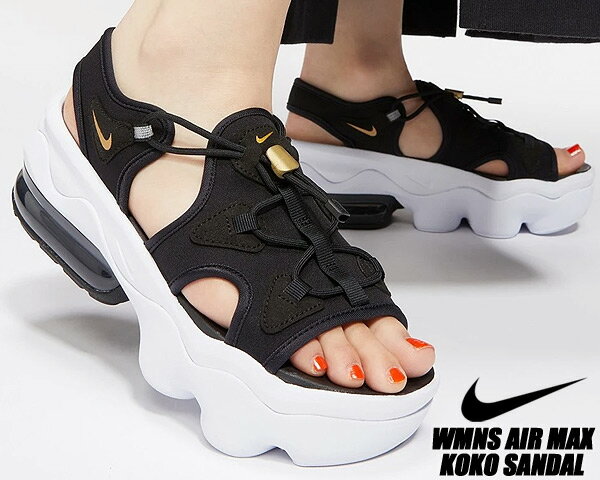 NIKE WMNS AIR MAX KOKO SANDAL black/metallic gold-anthracite ci8798-002 ʥ  ޥå   ǥ ˡ  ݡ 