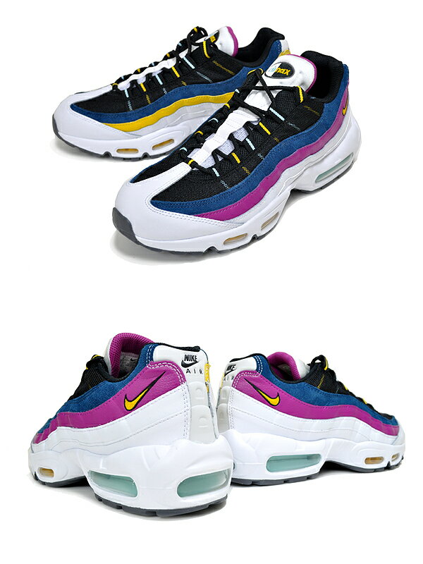 NIKE AIR MAX 95 white/speed yellow dc1862-100 ナイキ エアマックス 95 スニーカー パープル イエロー ブラック ネイビー AM95