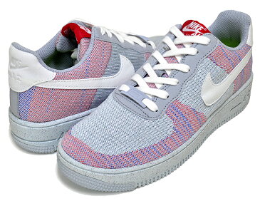 NIKE AF1 CRATER FLYKNIT (GS) wolf grey/white-pure platinum dh3375-002 ナイキ エアフォース 1 クレーター フライニット ガールズ スニーカー レディース MOVE TO ZERO 軽量 リサイクル素材