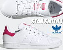 adidas STAN SMITH J FTWWHT/FTWWHT/BOPINK fx7522 アディダス スタンスミス ガールズ ウィメンズ レディース スニーカー ホワイト ピンク ヴィーガン PRIMEGREEN