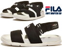 FILA SOFT DRIFTER SD White/White/Black 1sm01580d-112 フィラ ソフト ドリフター サンダル レディース ストラップ 軽量 クッション ホワイト ブラック