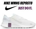 NIKE WMNS REPOSTO white/wht-football grey cz5630-105 ナイキ ウィメンズ リポスト スニーカー ホワイト グレー レディース 厚底