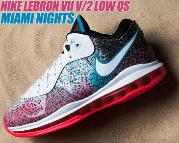 NIKE LEBRON VIII V/2 LOW QS MIAMI NIGHTS white/wht-solar red dj4436-100 ナイキ レブロン 8 V/2 ロー マイアミナイツ スニーカー ローカット クイックストライク バッシュ