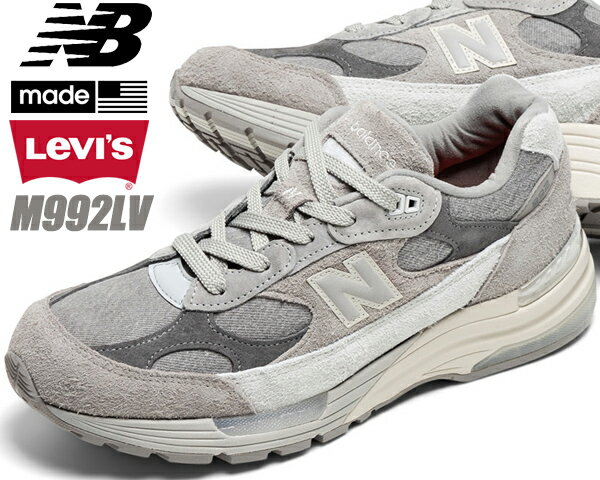 メンズ靴, スニーカー NEW BALANCE M992LV LEVIS MADE IN U.S.A. GREY DENIM width D M992 