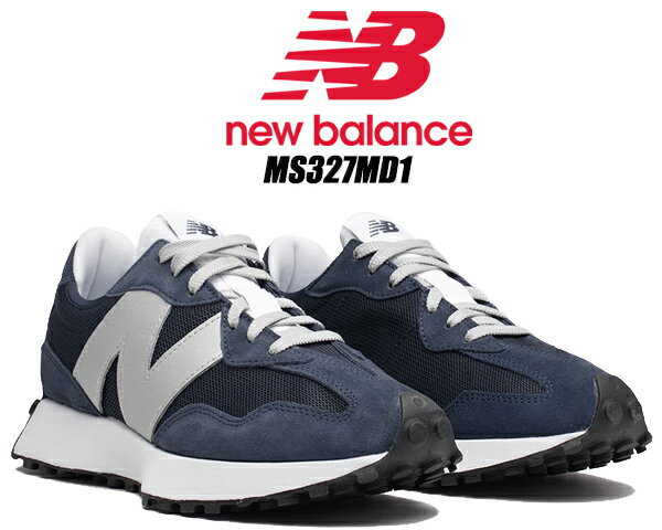 NEW BALANCE MS327MD1 Width D NAVY ニューバランス 327 ネイビー シルバー リフレクター スニーカーのサムネイル