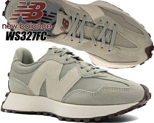 NEW BALANCE WS327FC Grey Oak width B ニューバランス ウィメンズ 327 レディース スニーカー オリーブ カーキ Sea Saltのサムネイル