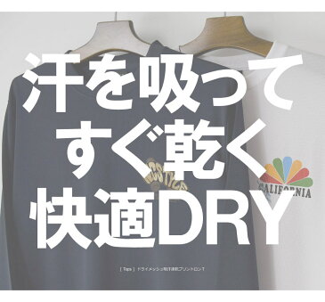 Tシャツ メンズ 長袖 ロンT プリント 吸汗速乾 ドライメッシュ ストレッチ カットソー 送料無料 通販A15【RQ0878】