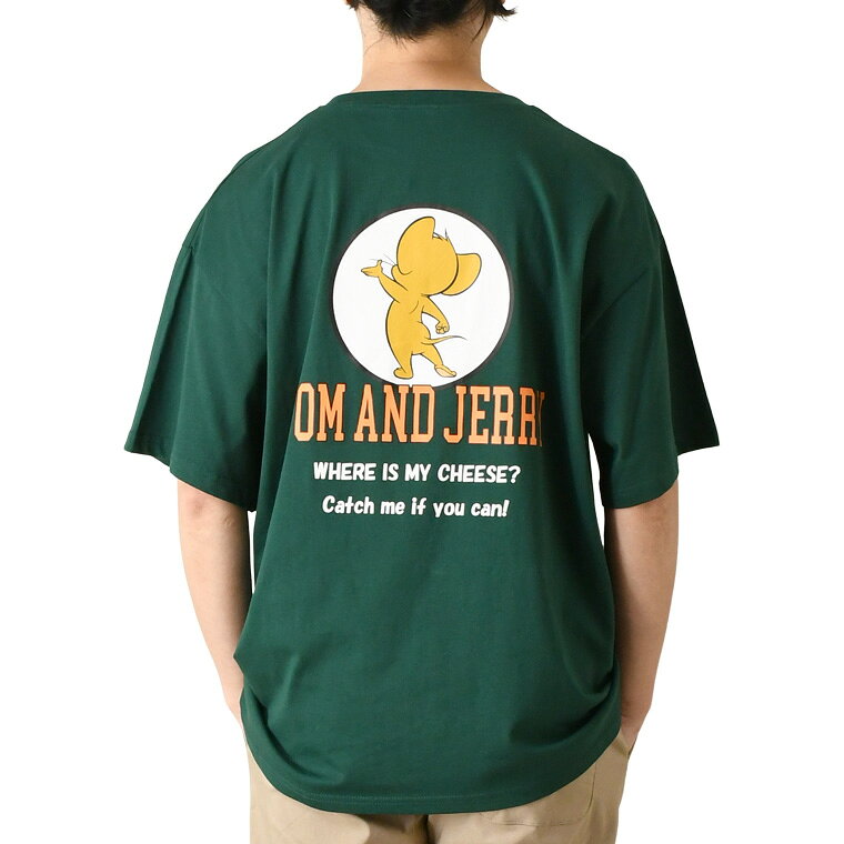 楽天市場】トムとジェリー tシャツ メンズ（カラーグリーン）の通販