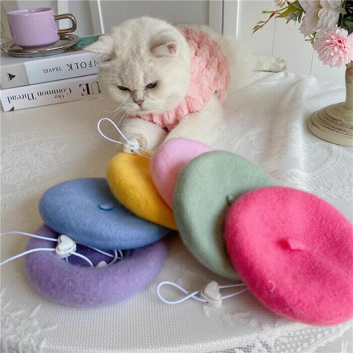 猫の帽子 帽子 キャット ペット用品 アクセサリー 洋服 可愛い 春 秋 冬 送料無料