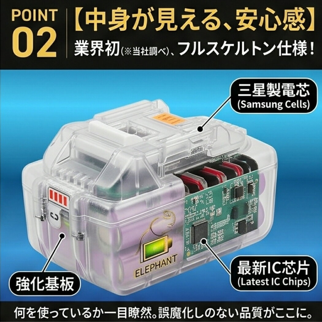 【サムスン製セル搭載】マキタ 18V 互換バッテリー BL1860B BL1850B BL1830B BL182...