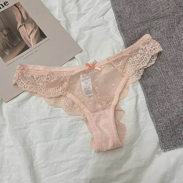 ドット 総レース Tバック ショーツ レース シースルー タンガ 透ける 涼しい セクシー 上品 可愛い タンガ パンツ 春 夏 秋 冬 送料無料 Shes