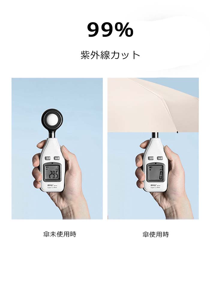 10color ショルダーケース 紫外線カット 折りたたみ傘 携帯 ミニ 傘 晴れ雨兼用 斜...