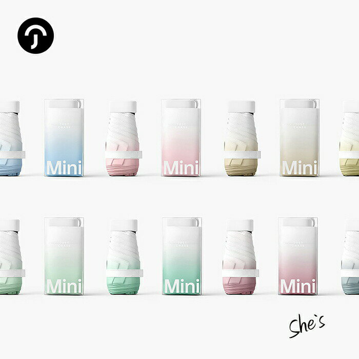 【 グラデーションカラー 折りたたみ傘 紫外線カット 携帯ミニ傘 晴れ雨兼用 同色 ケース袋付き】 グラデーション 日傘 雨傘 携帯傘 おりたたみ コンパクト 日焼け予防 日焼け防止 シンプル オシャレ 可愛い Shes 送料無料