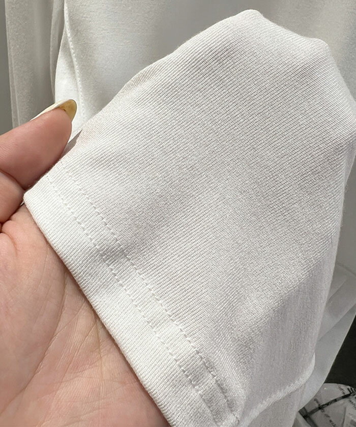 【 シンプル ラウンド 長袖 カットソー 】無地 ミニマム カジュアル モード タイト Tシャツ ロンT ラウンド 送料無料 Shes