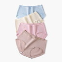【 コットン 抗菌・防臭 シンプル シームレス ショーツ 同色2枚セット 】 綿 大きめクロッチ パンツ 送料無料 Shes