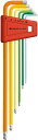 212LH-5RB ボール付ロングレインボーレンチセット(パックナシ) (PB SWISS TOOLS)(2023) 取り寄せ商品納期かかります
