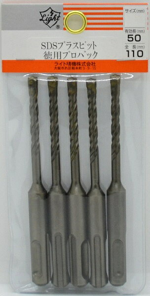 樂天商城 - SDSプラスビット徳用プロパック (5PCケース入)6.5×110 ライト精機